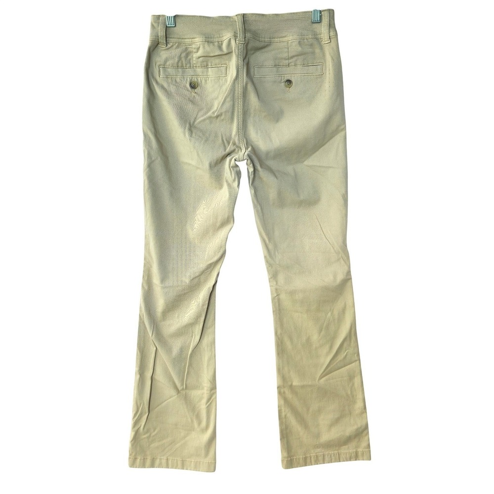 American Eagle Khaki Chino Kick Boot Pants Regular Fit Tan Beige Size 4 Stretch
